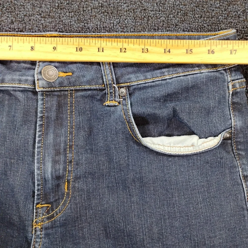 American Eagle Jeans Mens 34x32 Original Straight Active Flex Dark Wash Denim